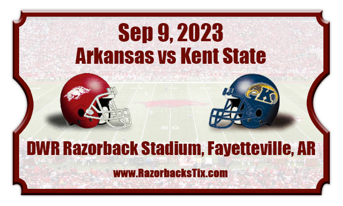 Arkansas Razorbacks Vs Kent State Golden Flashes Football Tickets | 09 ...