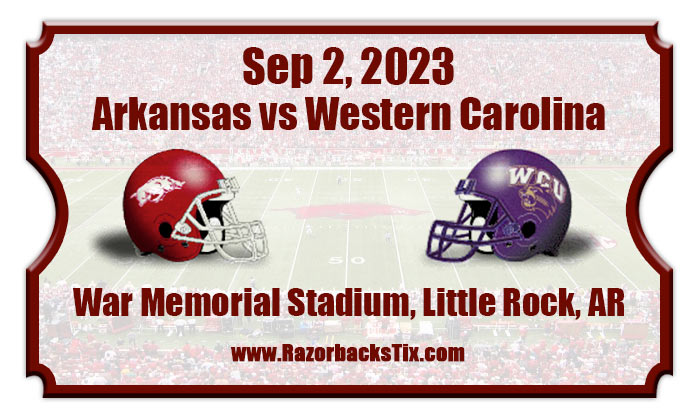 2023 Arkansas Vs Western Carolina